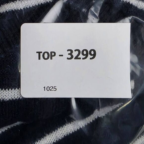 J.Crew Navy White Striped Open Front Cardigan M - Picture 7 of 7